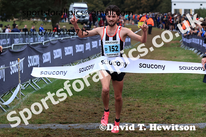 Senior Mens 2024 National Cross Country Relays, Berry Hill Park, Mansfield.   Photo: David T. Hewitson/Sports for All Pics